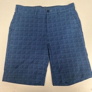 Nicklaus Golf Shorts Blue Pattern Performance‎ Lightweight Size 30